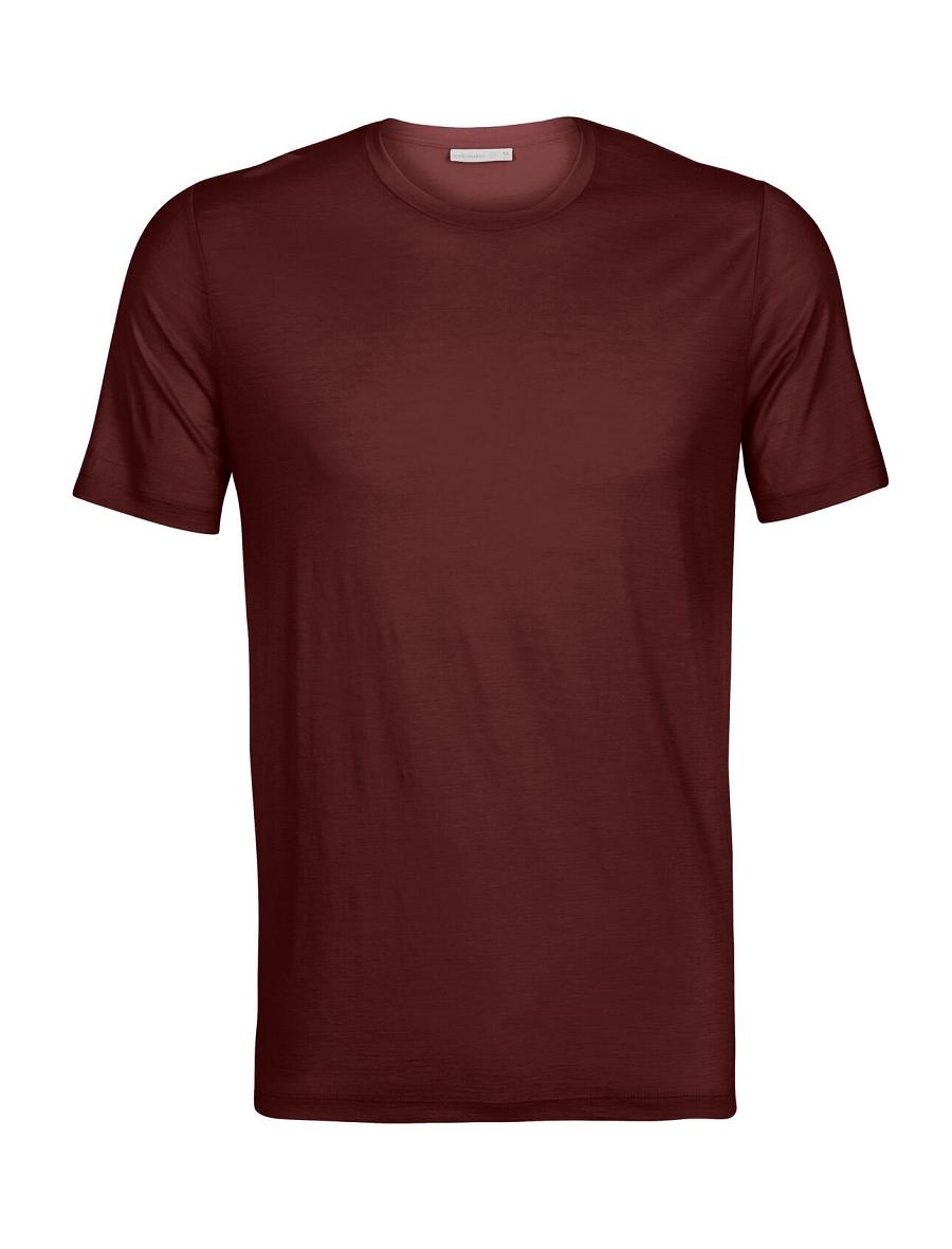 Espresso Icebreaker Merino Tech Lite II Short Sleeve Tee Men's T Shirts | AU 1163VRWD